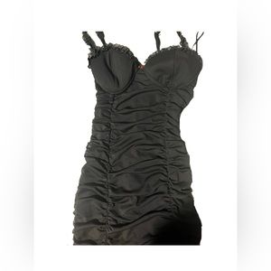 Garage Corset Mesh Mini Dress